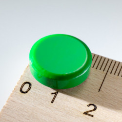 Okrągły kolorowy magnes śr.16x5 – zielony