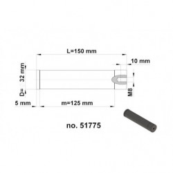 Pręt magnetyczny - NdFeB śr.30, l_150 mm