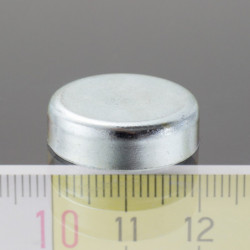 Soczewka magnetyczna płaska śr.20 x wysokość 6 mm – bez gwintu