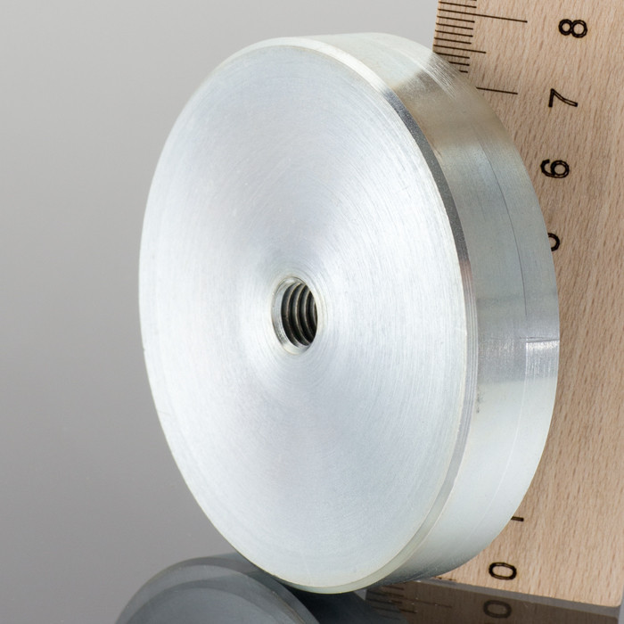 Soczewka magnetyczna śr.75 x wysokość 15 mm z gwintem wewnętrznym M10-6H