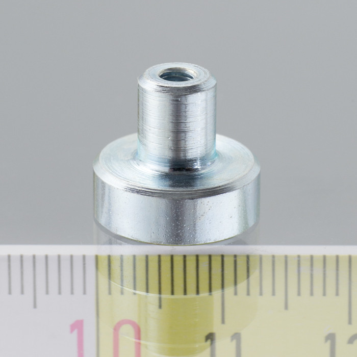 Soczewka magnetyczna śr.13 x wysokość 4,5 mm z gwintem wewnętrznym M3, długość gwintu 7 mm