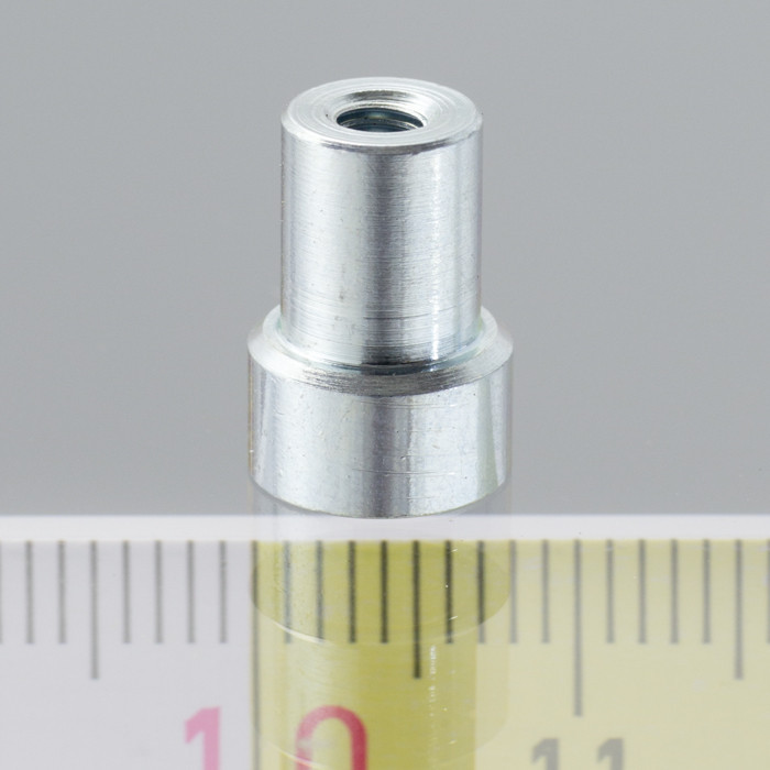Soczewka magnetyczna śr.8 x wysokość 4,5 mm z gwintem wewnętrznym M3, długość gwintu 7 mm