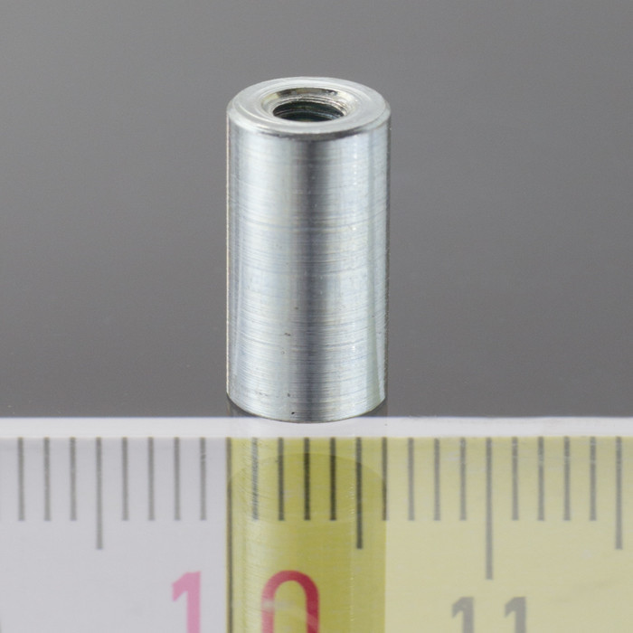 Soczewka magnetyczna - walec śr.6 x wysokość 11,5 mm z gwintem wewnętrznym M3, długość gwintu 7 mm