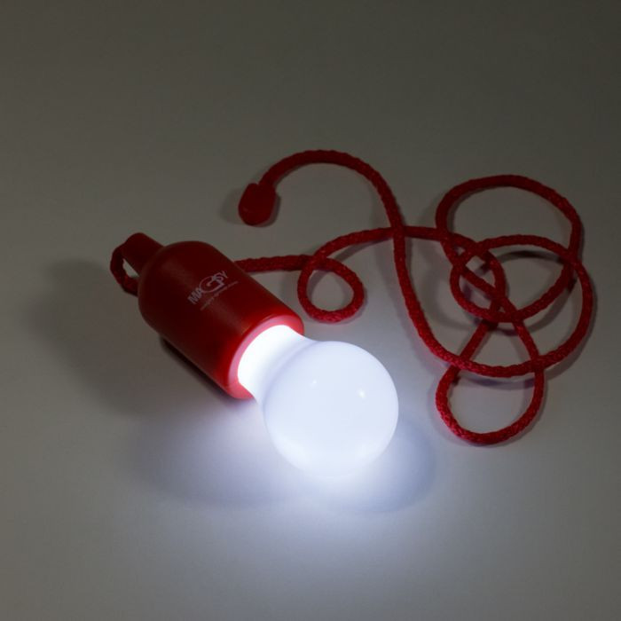 Lampa kempingowa LED wisząca czerwona