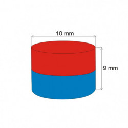 Magnes neodymowy – walec śr.10x9 N 80 °C, VMM4-N30