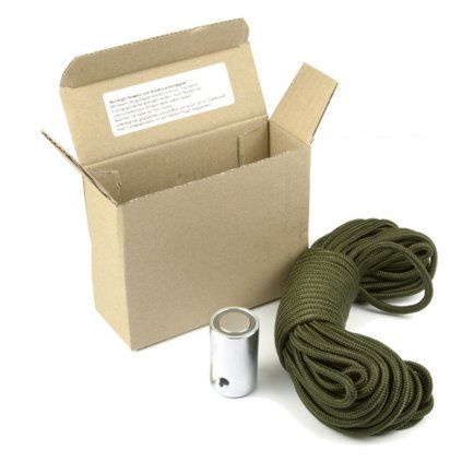 Zestaw startowy do magnet fishingu z magnesem neodymowym 30 × 50 mm i liną o długości 15 metrów