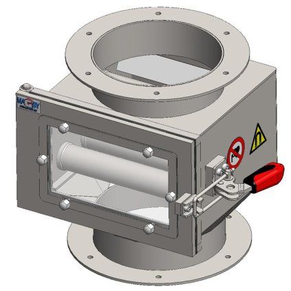 Wysuwany separator magnetyczny MSV DN 150 z pięcioma prętami neodymowymi