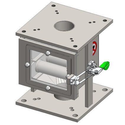 Kompaktowy wysuwany separator magnetyczny MSV DN 50 z trzema prętami
