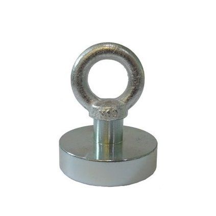 Jednostronny neodymowy fishing magnet o średnicy 60 mm i sile 162 kg
